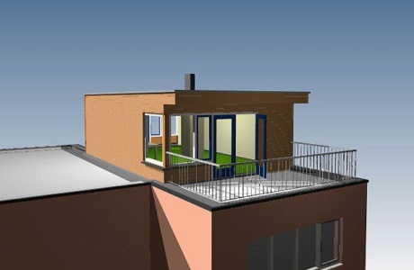 Prefab dakopbouw